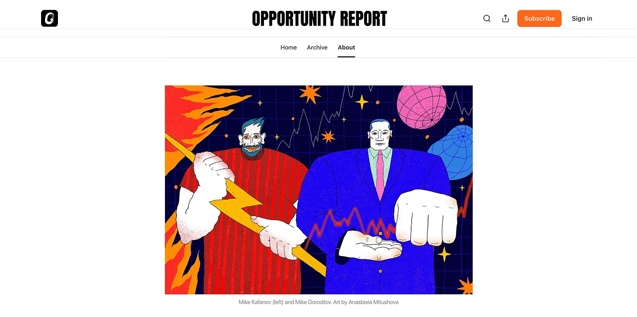 Opportunity Report — editorial illustration