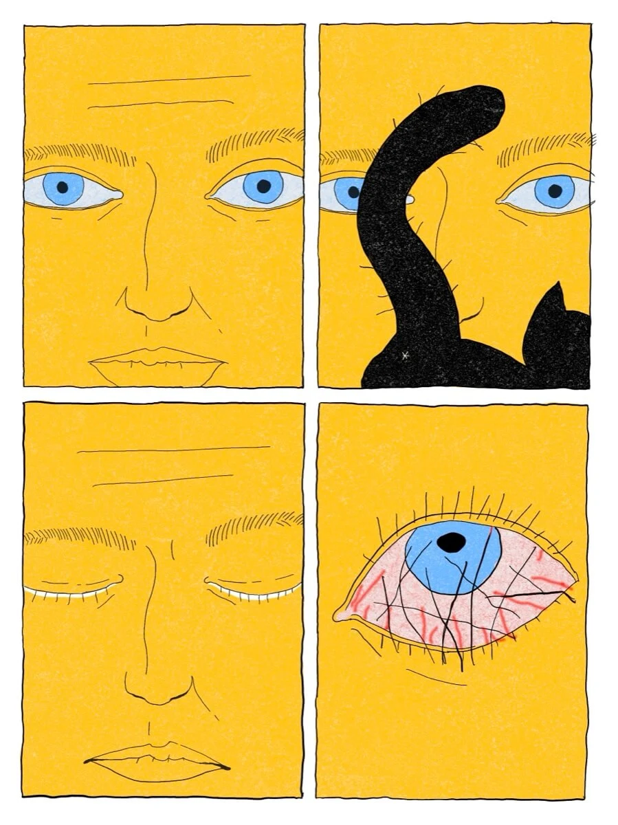 Comic panels illustration