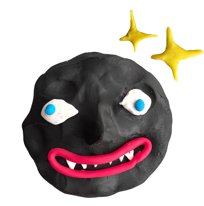 Plasticine moon
